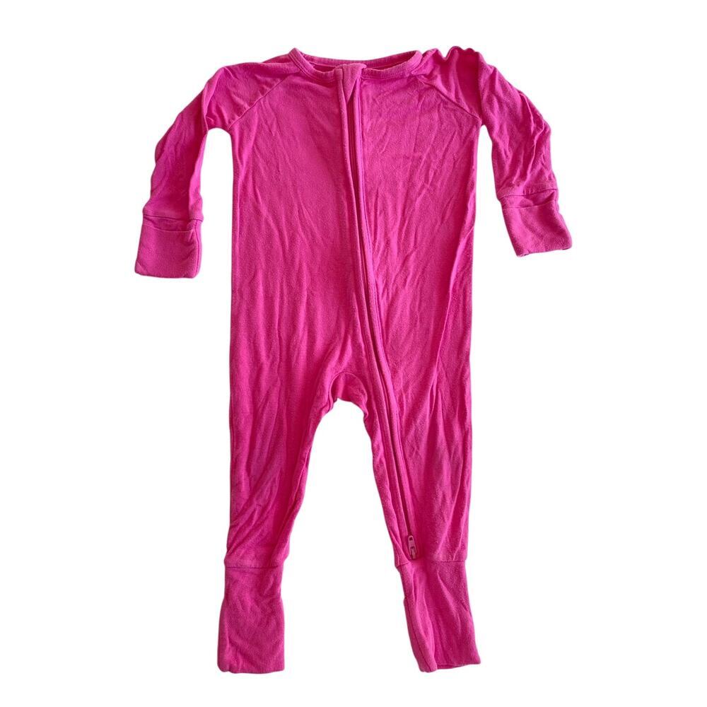 Little Sleepies Baby Girls Bamboo Viscose Zippy Sleeper Rosette Pink 3-6 months